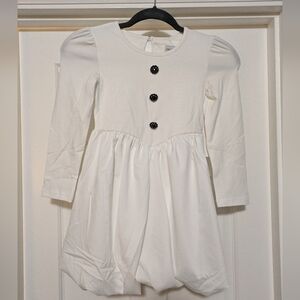 Only Little Once Girls Size 6 White Holiday/Snowman Dress with scarf